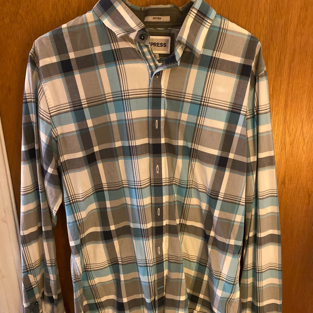 Fitted express dress shirt